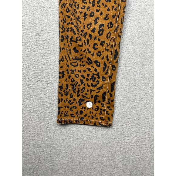 Madewell Women's Stovepipe Denim Jeans size 26 Cheetah Print - Picture 10 of 10